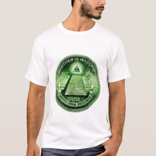 Camiseta O big brother está olhando-o