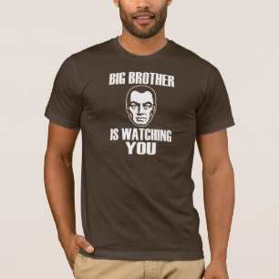 Camiseta O big brother está olhando-o