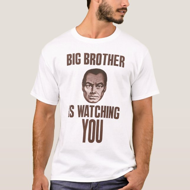 Camiseta o big brother está olhando-o (Frente)