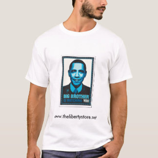 Camiseta O big brother está olhando-o - Obama