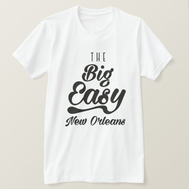 Camiseta O Big Easy New Orleans (Frente do Design)