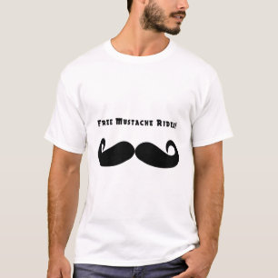 Camiseta O bigode livre monta o t-shirt