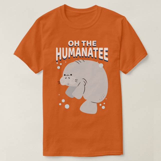 Camiseta O Biólogo Humanatee Manatee Marine Life Bio (Frente do Design)
