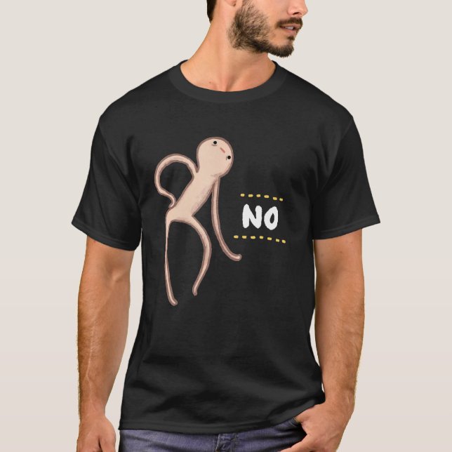 Camiseta O Blob Honesto diz que não (Frente)