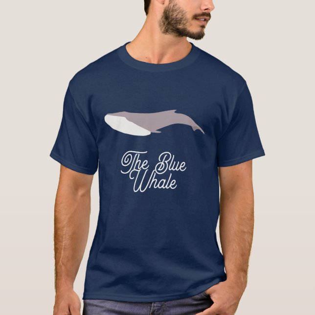 Camiseta O Bloco de Cores da Baleia Azul (Frente)