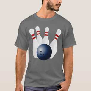 Camiseta O boliche é uma família de esportes engraçada