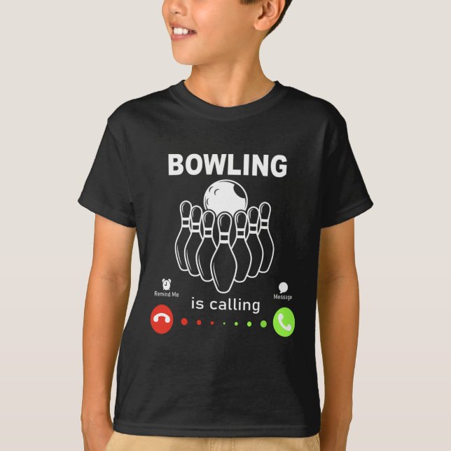 Camiseta O boliche está chamando  (Frente)