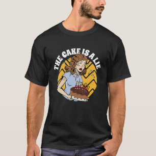 Camiseta O Bolo É Um Mentiroso Padeiro Assando Bolo