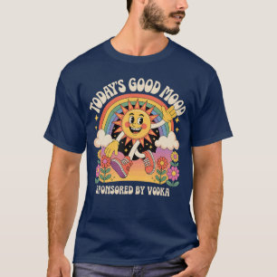 Camiseta O Bom Humor de Hoje é Patrocinado pela Vodka Retro