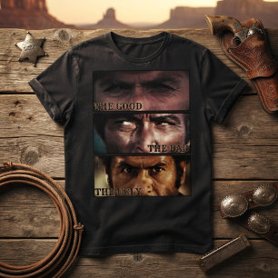 Camiseta O Bom O Mau O Feio Western Clássico