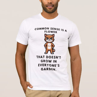 Camiseta O bom senso é uma flor que nunca cresce
