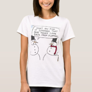 Camiseta O boneco de neve foi a Florida