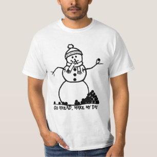 CAMISETA O BONECO DE NEVE VAI ADIANTE, FAZ MEU DIA