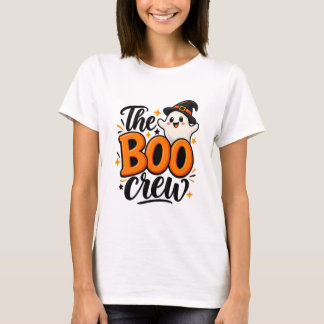 Camiseta O Boo Crew Fantasma Laranja Halloween