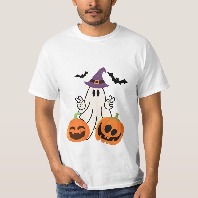 Camiseta O Boo Crew Orange Halloween (Frente)