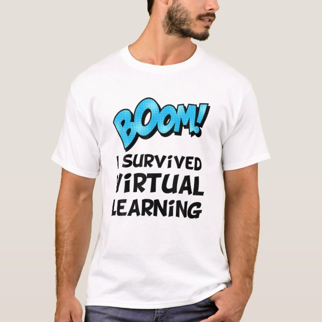 Camiseta O Boom I Sobreviveu Ao Ensino Virtual 2021 Final D (Frente)