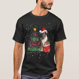 Camiseta O Boxer De Natal Pajama É Um Cachorro Suficiente.
