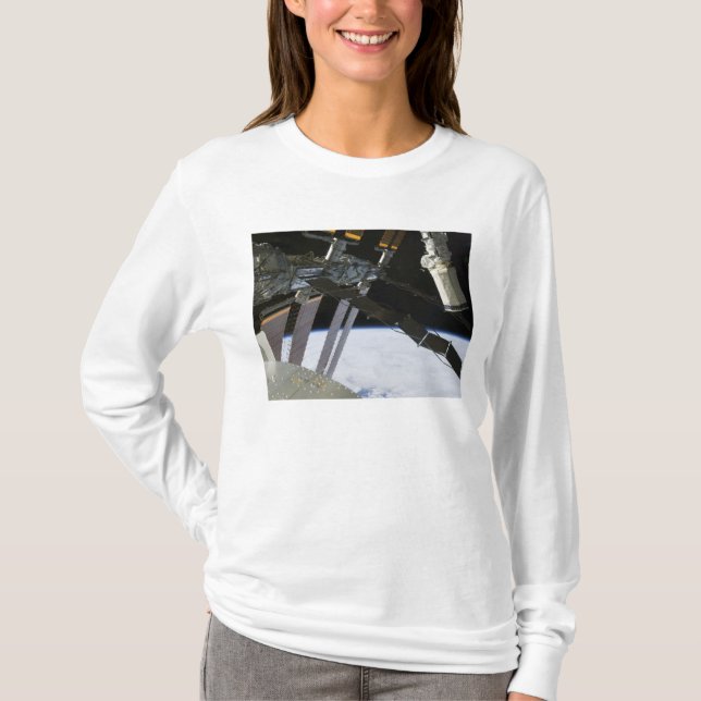 Camiseta O braço do Endeavor no meio do Estado do Espaço In (Frente)