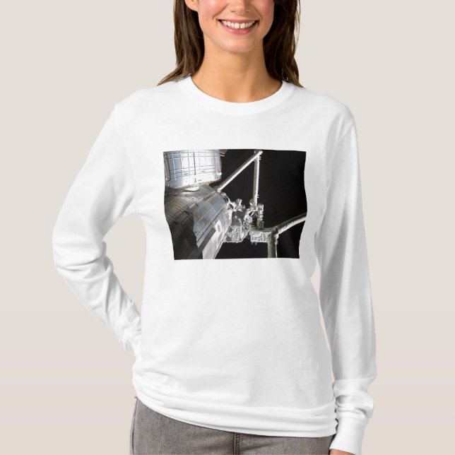 Camiseta O braço robótico do experimento japonês Modu 2 (Frente)