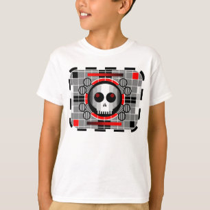 Camiseta O branco básico do miúdo do t-shirt da tevê do
