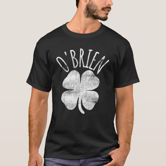 Camiseta O Brien Irish Clover Rua Patrick Day Mating Fam (Frente)