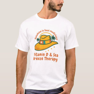 Camiseta O brilho do sol é a melhor medicina Vitamina D &
