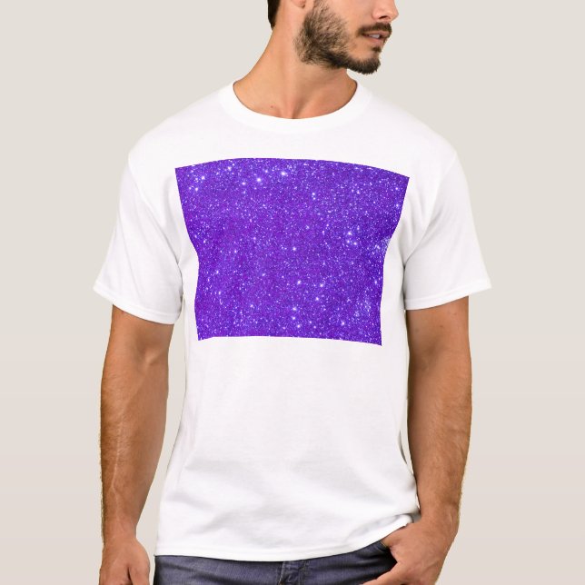 Camiseta O brilho roxo da faísca projeta seus próprios (Frente)