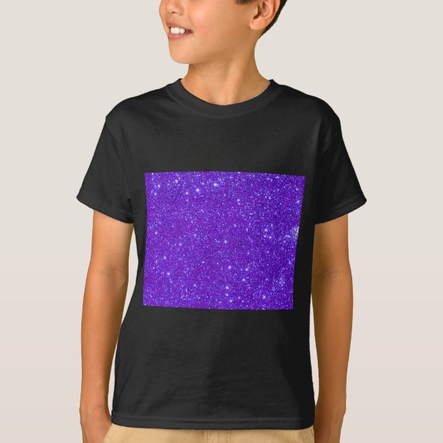 Camiseta O brilho roxo da faísca projeta seus próprios (Frente)