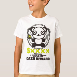 Camiseta O brinquedo de pelúcia do panda