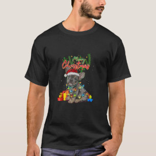 Camiseta O Buldogue Francês Papai Noel Noel Noel Noel Noel