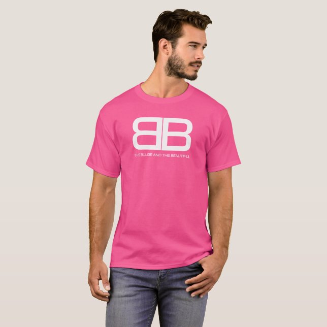 Camiseta O Bulge e a Bela - Branca (Frente Completa)