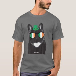 Camiseta O Bulldog Francês Amava Ruas Engraçadas.