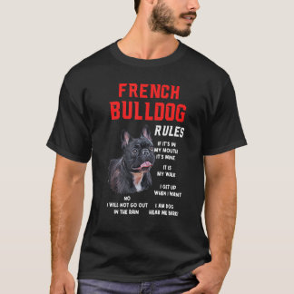Camiseta O Bulldog Francês Arrefece O Proprietário Do Cacho