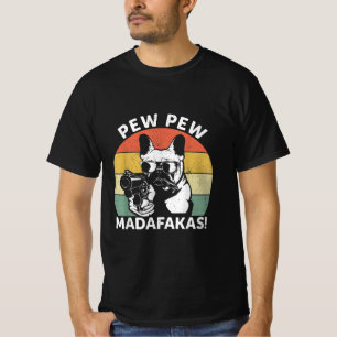 Camiseta O Bulldog Francês Mastigou Madafakas Louca