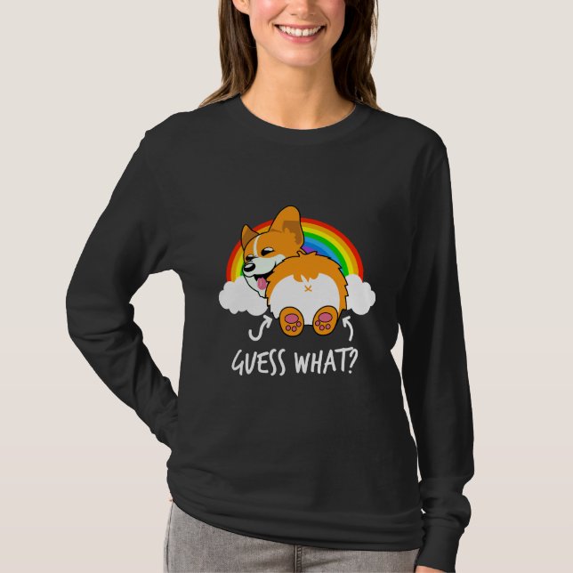 Camiseta O Bumbum Corgi Admite Que Engraçado (Frente)