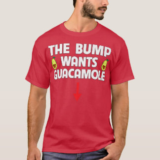 Camiseta O Bump Quer Guacamole Avocado Comida Cravando Pré