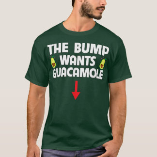 Camiseta O Bump Quer Guacamole Avocado Comida Cravando Pré
