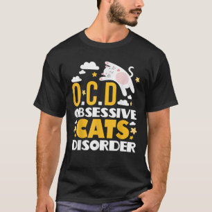 Camiseta O C D Gatos Obssessivos Desordem Gatos Cujos Camis