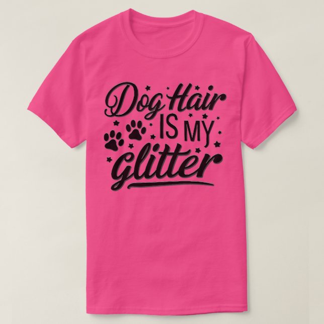 Camiseta O cabelo do cão é a minha relva (Frente do Design)