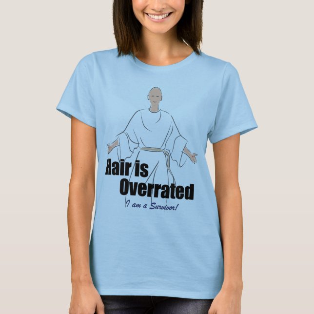 Camiseta O cabelo é avaliado em excesso (Frente)