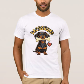 Camiseta O caçador de Badger Dachshund Tee