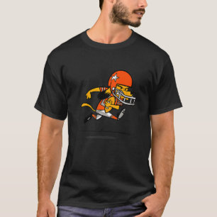 Camiseta O Cachorro Americano de Futebol com Capacete a Cor
