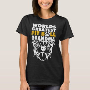 Camiseta O Cachorro da Vovó da Grande Touro Atraia Avó