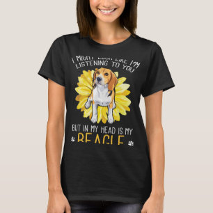 Camiseta O Cachorro De Beagle Na Minha Cabeça É O Meu Sapo