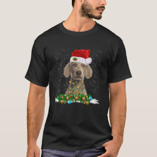 Camiseta O Cachorro De Natal Do Weimaraner É Um Presente D