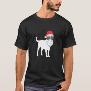 Camiseta O Cachorro De Natal Labrador Se Vestiu Como Papais