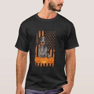 Camiseta O Cachorro de Ponta Alemão - EUA Bandeira Patrióti