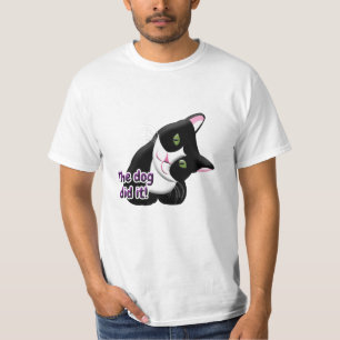Camiseta O cachorro fez isso Cat