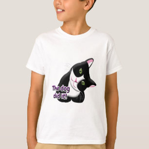 Camiseta O cachorro fez isso Cat