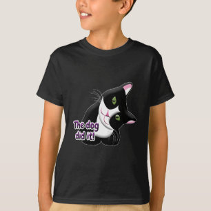 Camiseta O cachorro fez isso Cat